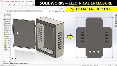 sheet metal back-plate for data enclosure in solidworks|Sheet Metal Enclosure in SolidWorks (SolidWorks Sheet Metal.